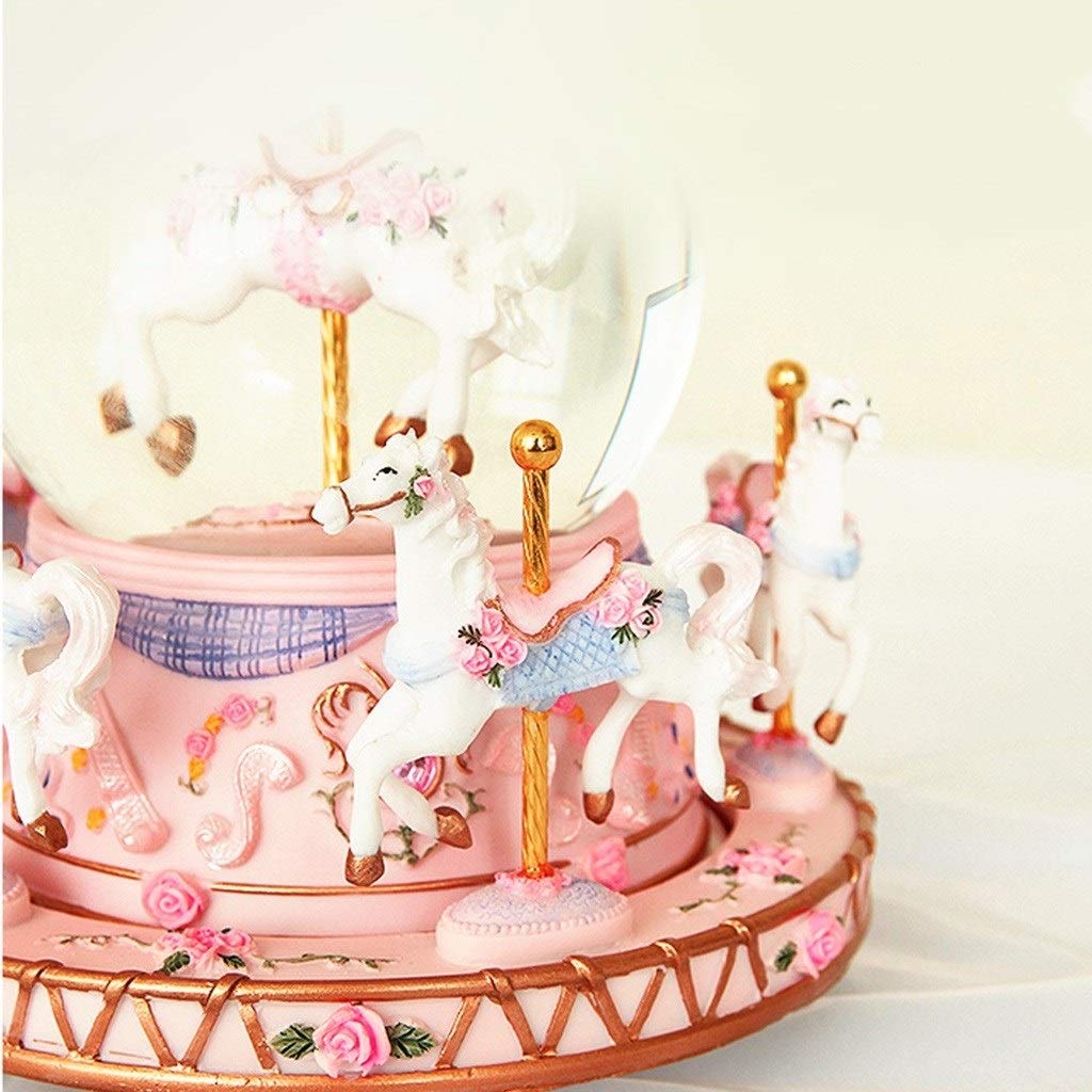 カルーセル　オルゴール　小物入れ ISHIGURO オルゴール LEDライト かわいい おしゃれ 光る 星に